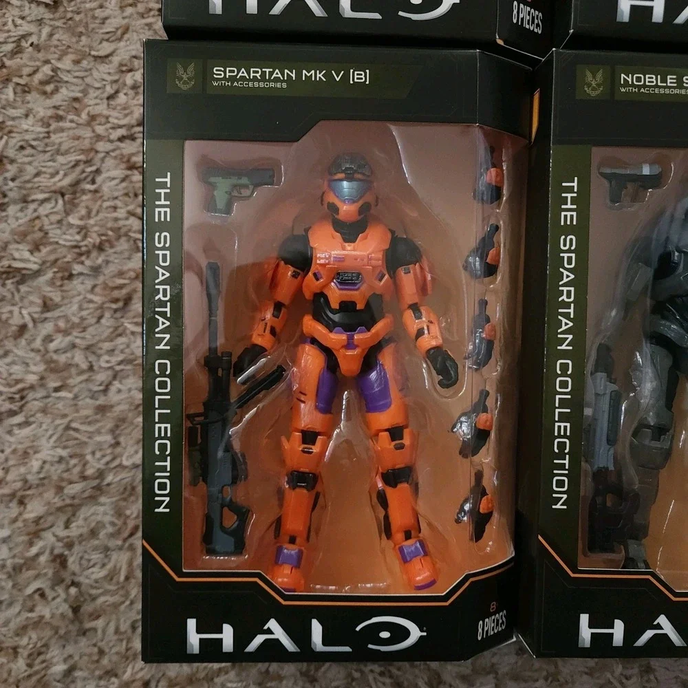Halo Series 3 Master Chief Spartan Palmer Noble Six Spartan MK V Lot‎ of 4